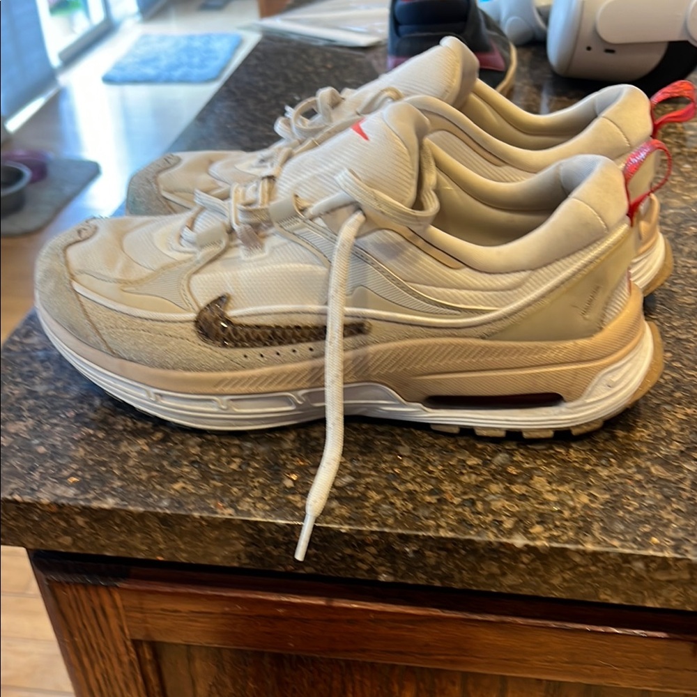 Nike Beige and Red Athletic Shoes women’s air max 11